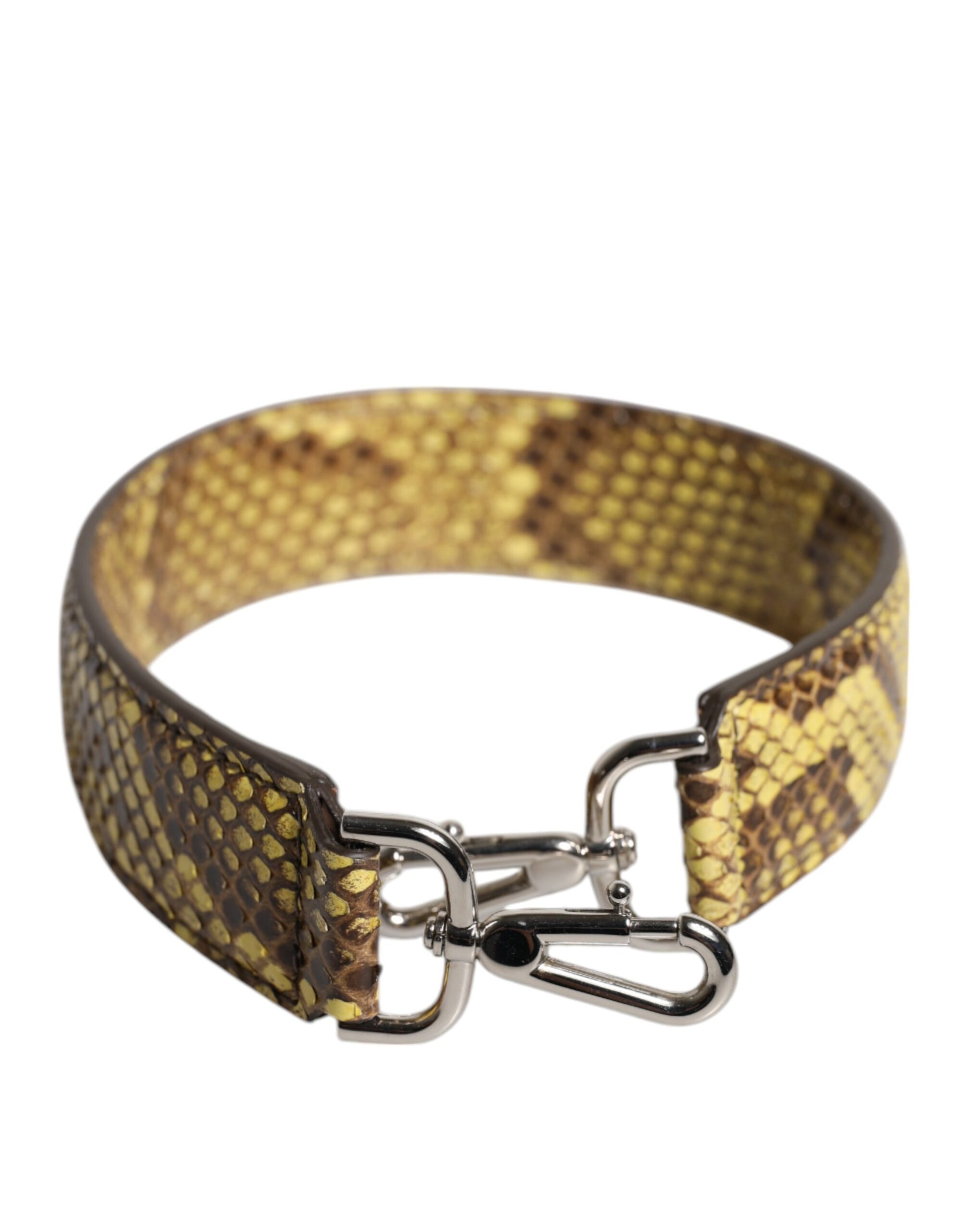 Dolce & Gabbana Yellow Exotic Leather Bag Shoulder Strap - ClickThatClicks 
