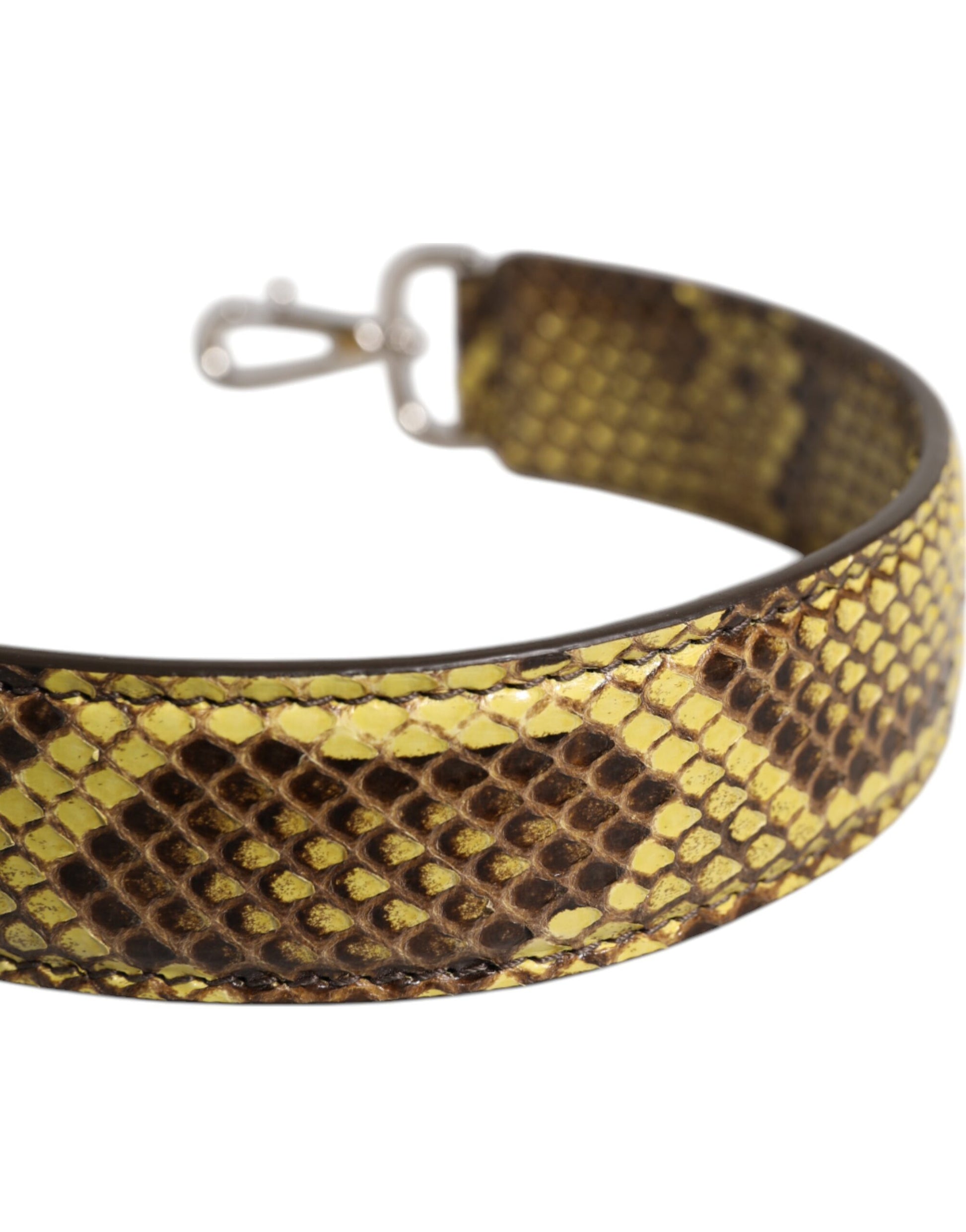 Dolce & Gabbana Yellow Exotic Leather Bag Shoulder Strap - ClickThatClicks 
