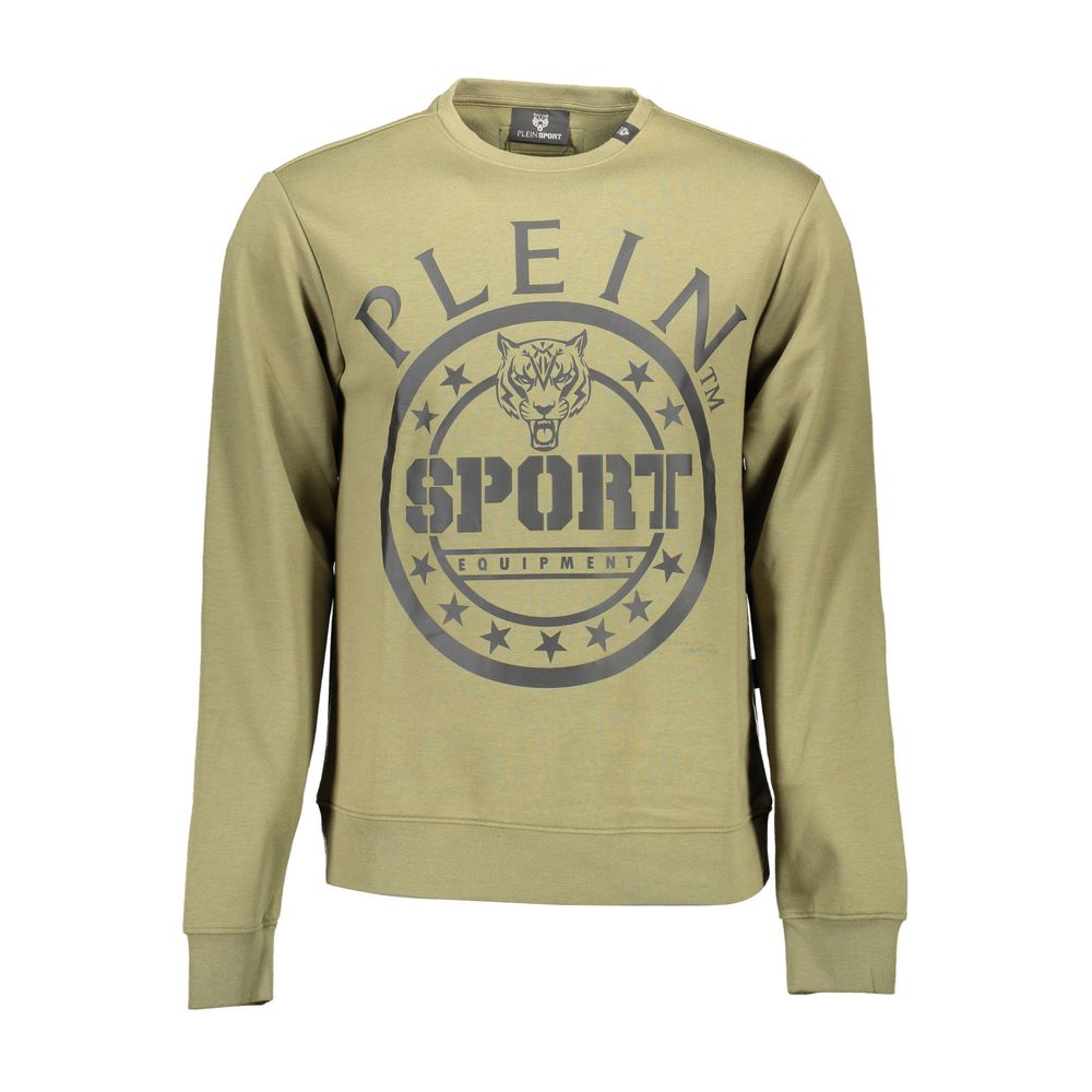 Plein Sport Verde Cotton Men Sweatshirt - ClickThatClicks 