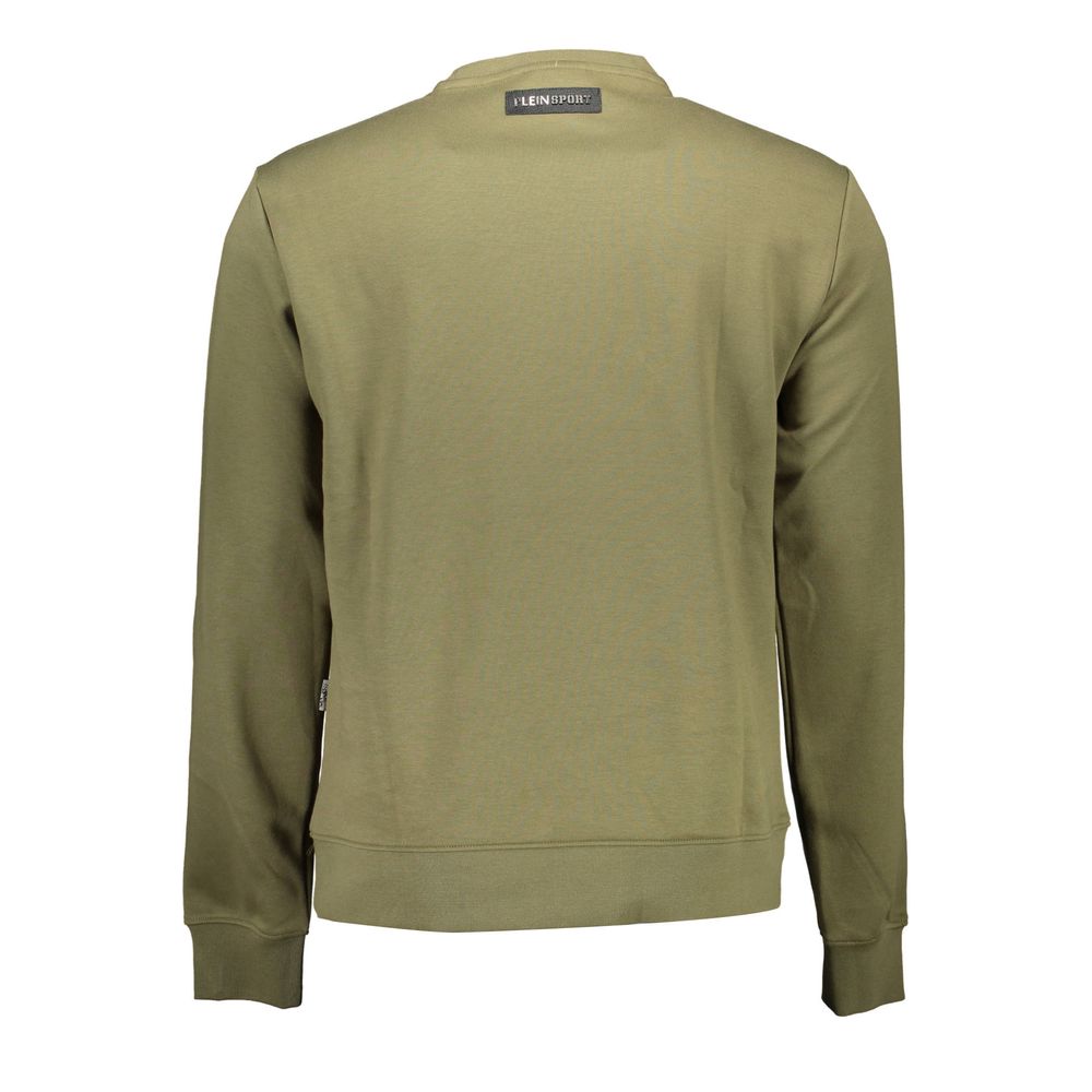 Plein Sport Verde Cotton Men Sweatshirt - ClickThatClicks 