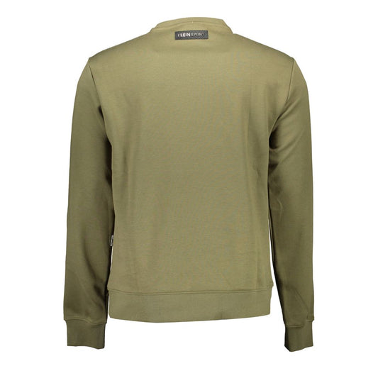 Plein Sport Verde Cotton Men Sweatshirt - ClickThatClicks 