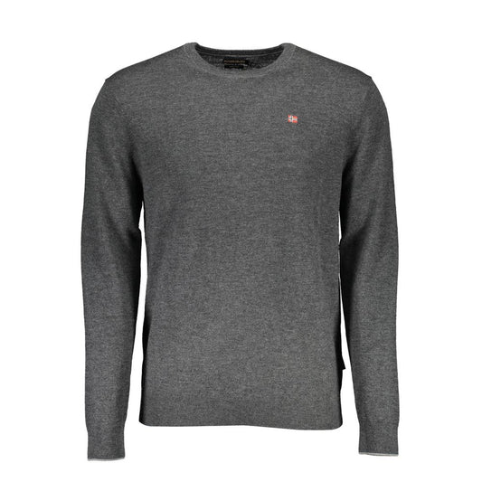 Napapijri Grigio Wool Mens Sweater - ClickThatClicks 