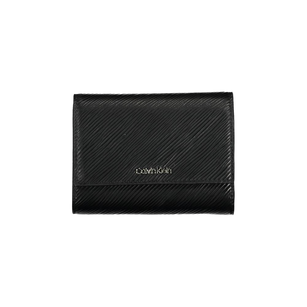 Calvin Klein Black Polyurethane Women Wallet - ClickThatClicks 