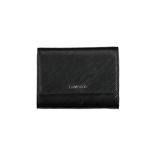 Calvin Klein Black Polyurethane Women Wallet - ClickThatClicks 