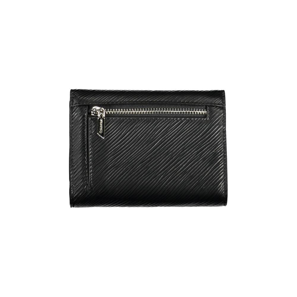 Calvin Klein Black Polyurethane Women Wallet - ClickThatClicks 