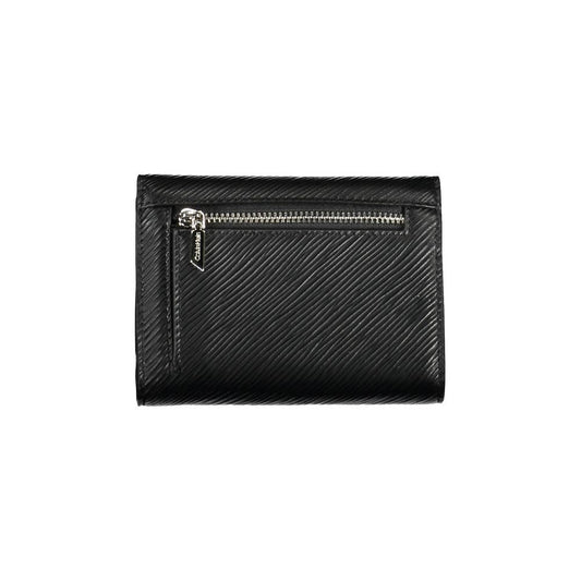 Calvin Klein Black Polyurethane Women Wallet - ClickThatClicks 