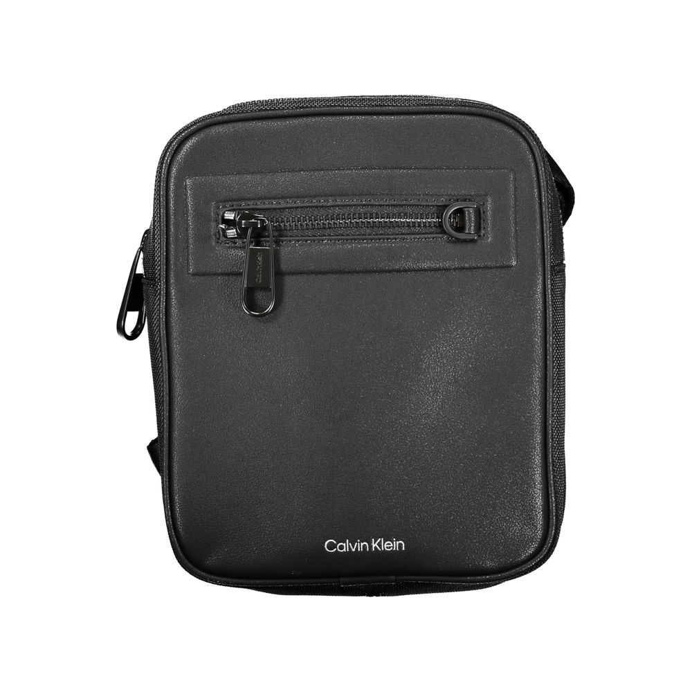 Calvin Klein Black Polyester Men's Shoulder Bag - ClickThatClicks 