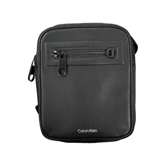Calvin Klein Black Polyester Men's Shoulder Bag - ClickThatClicks 