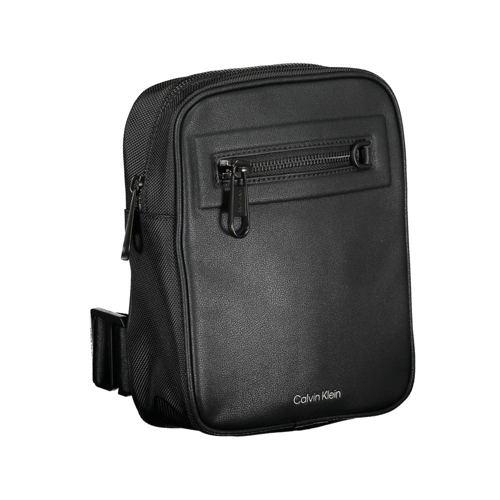 Calvin Klein Black Polyester Men's Shoulder Bag - ClickThatClicks 