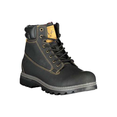 Carrera Black Polyurethane Men Ankle Boot - ClickThatClicks 