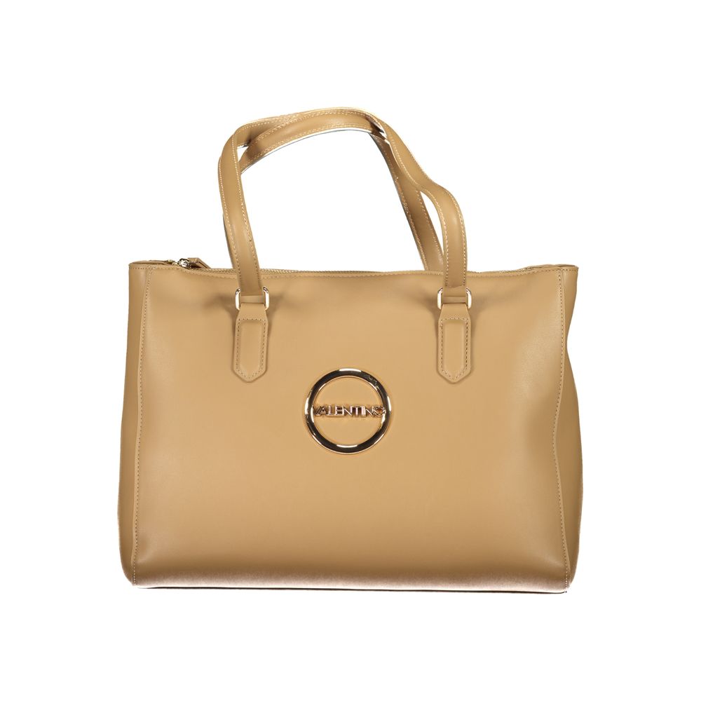 Mario Valentino Beige Polyurethane Women Handbag - ClickThatClicks 