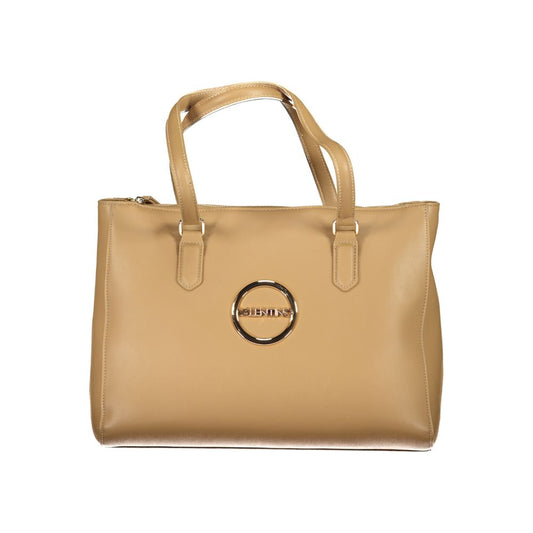 Mario Valentino Beige Polyurethane Women Handbag - ClickThatClicks 