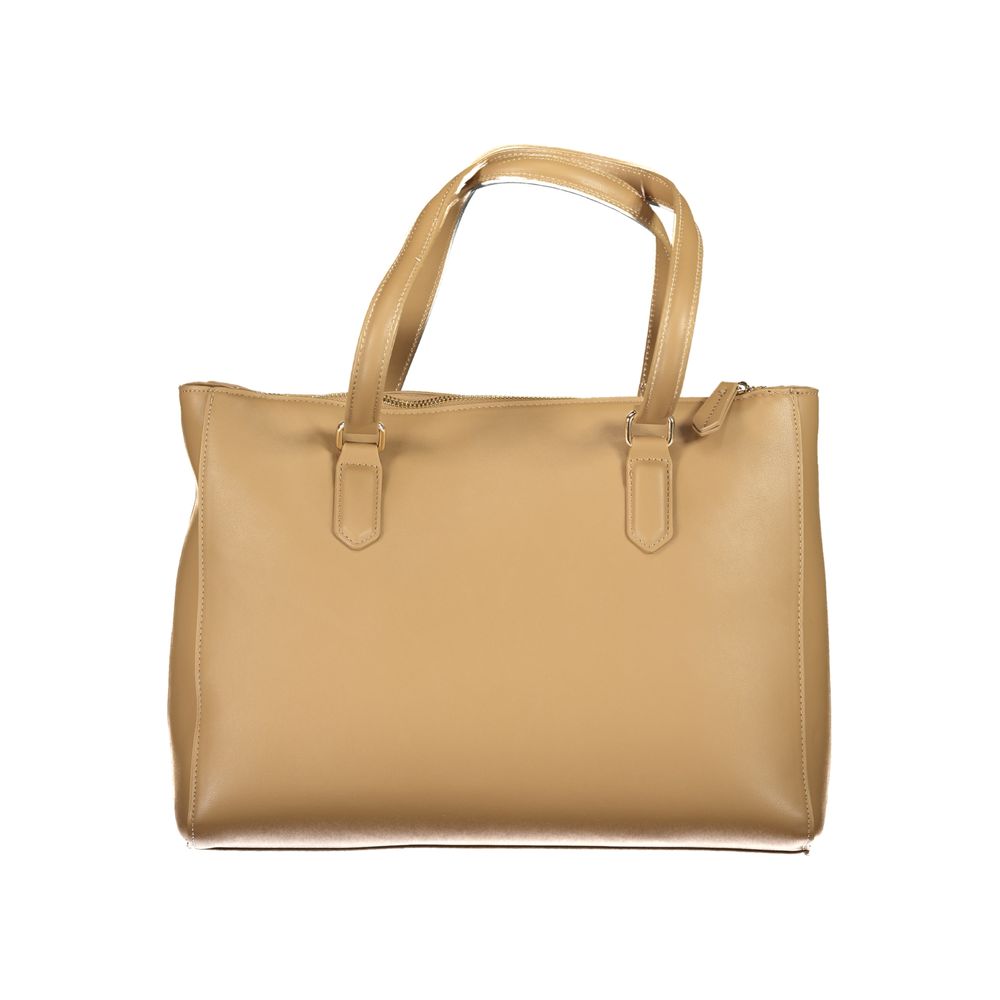 Mario Valentino Beige Polyurethane Women Handbag - ClickThatClicks 