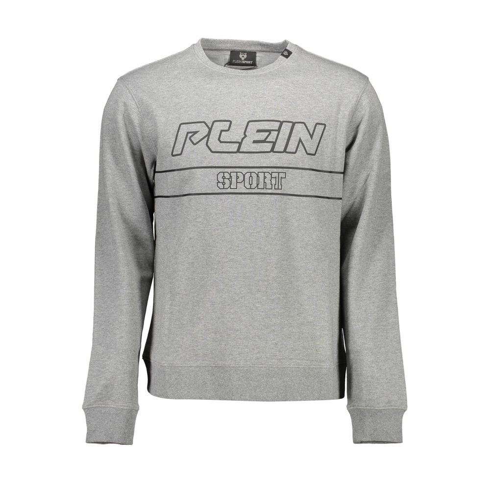 Plein Sport Grigio Cotton Men Sweatshirt - ClickThatClicks 