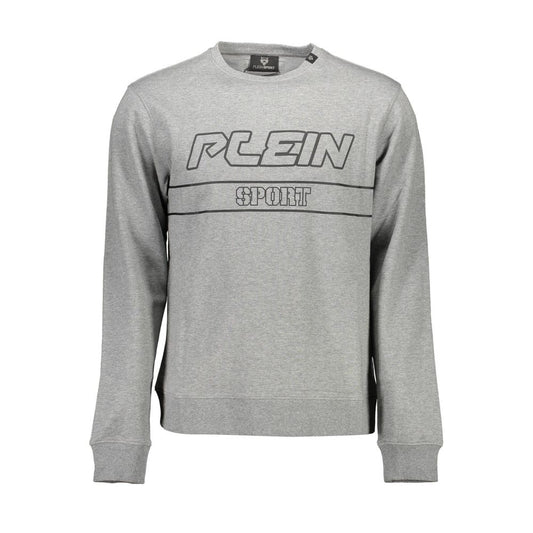 Plein Sport Grigio Cotton Men Sweatshirt - ClickThatClicks 