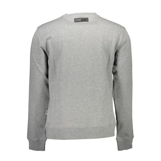 Plein Sport Grigio Cotton Men Sweatshirt - ClickThatClicks 