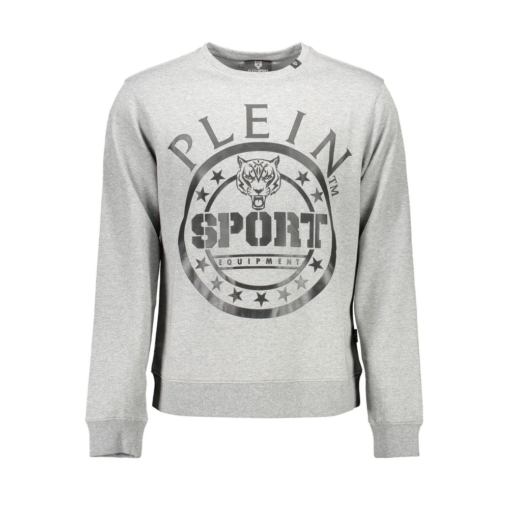 Plein Sport Grigio Cotton Men Sweatshirt - ClickThatClicks 