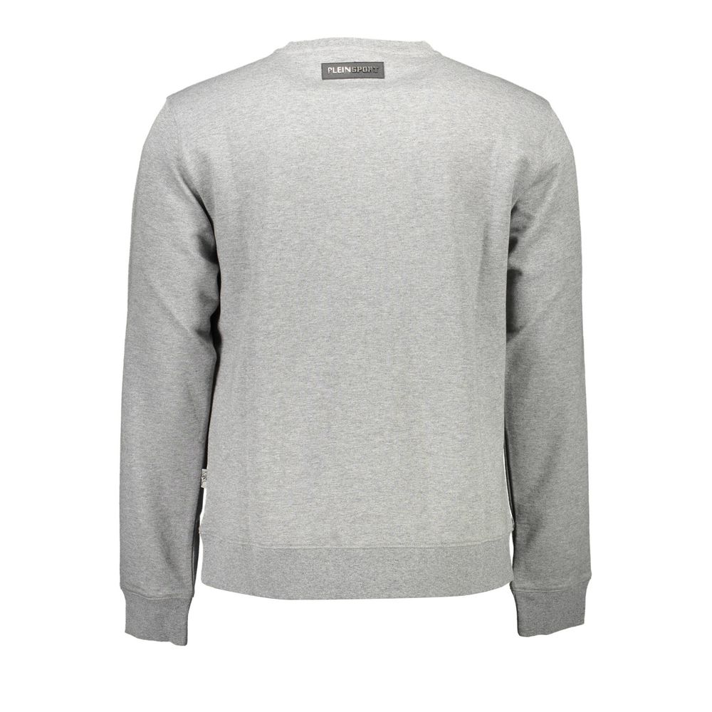 Plein Sport Grigio Cotton Men Sweatshirt - ClickThatClicks 