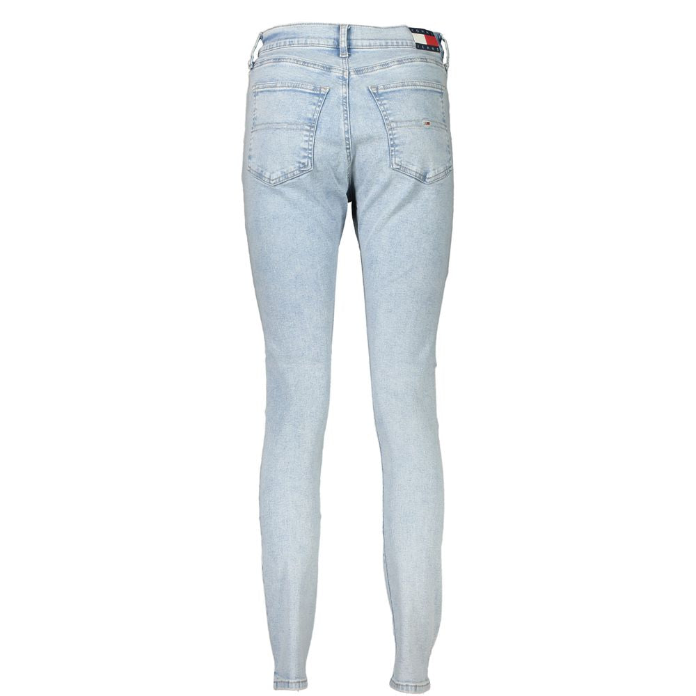 Tommy Hilfiger Azzurro Cotton Women Jeans - ClickThatClicks 