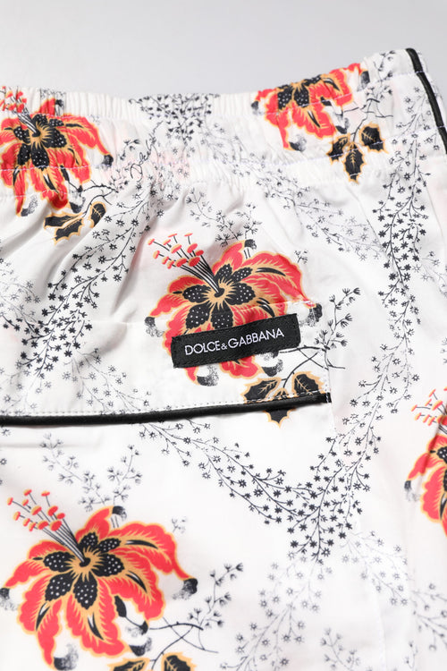 Dolce & Gabbana Multicolor Floral Print Cotton Pajama Set Sleepwear - ClickThatClicks 