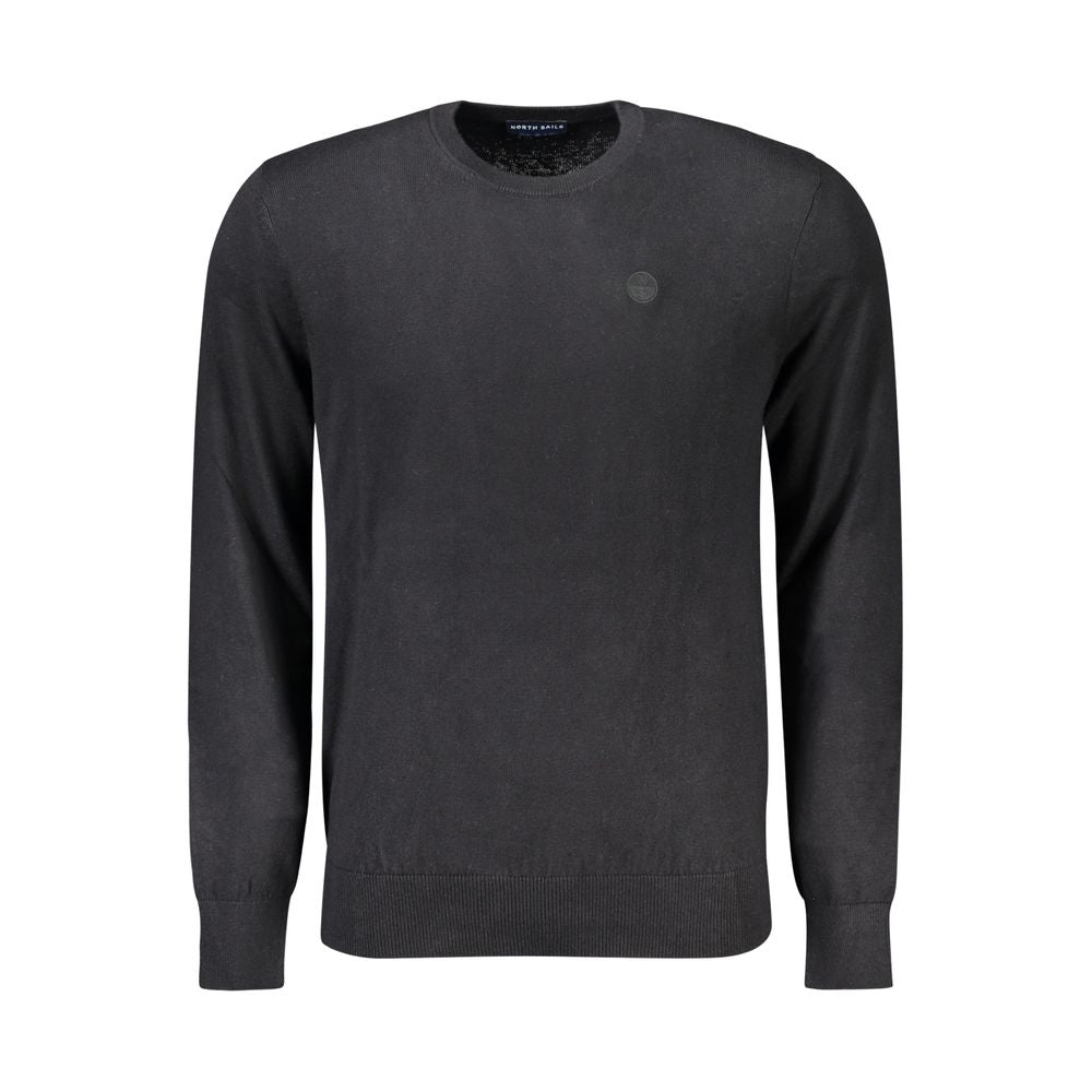 North Sails Black Cotton Men Sweater - ClickThatClicks 
