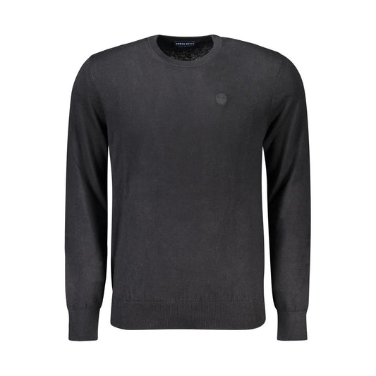North Sails Black Cotton Men Sweater - ClickThatClicks 