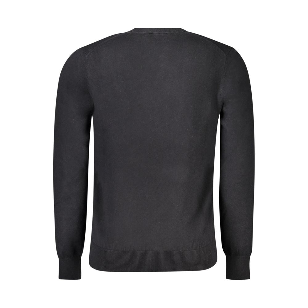 North Sails Black Cotton Men Sweater - ClickThatClicks 