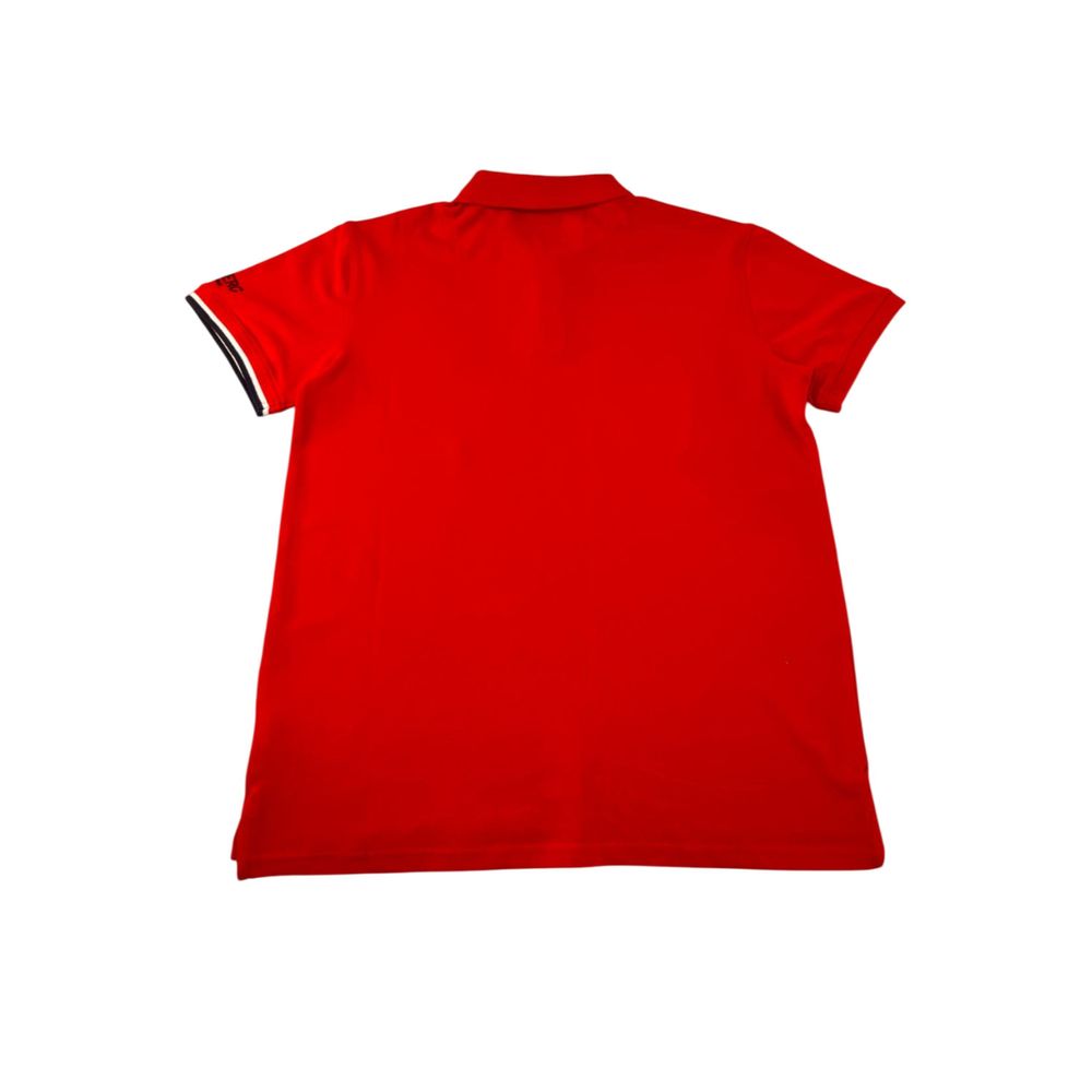 Iceberg Red Cotton Men Polo Shirt - ClickThatClicks 