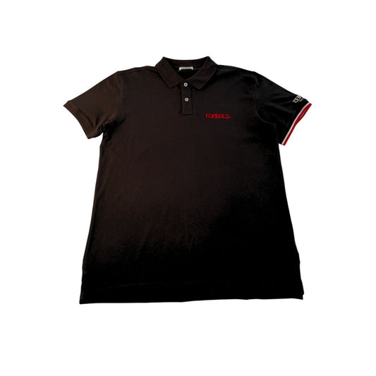 Iceberg Black Cotton Men Polo Shirt - ClickThatClicks 