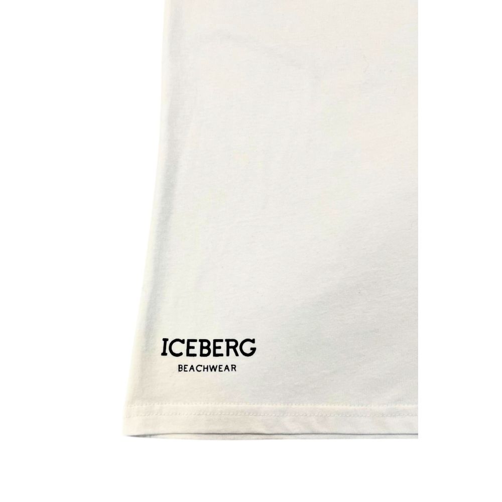 Iceberg White Cotton Men T-Shirt - ClickThatClicks 