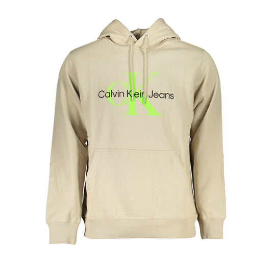 Calvin Klein Beige Cotton Men's Sweatshirt - ClickThatClicks 