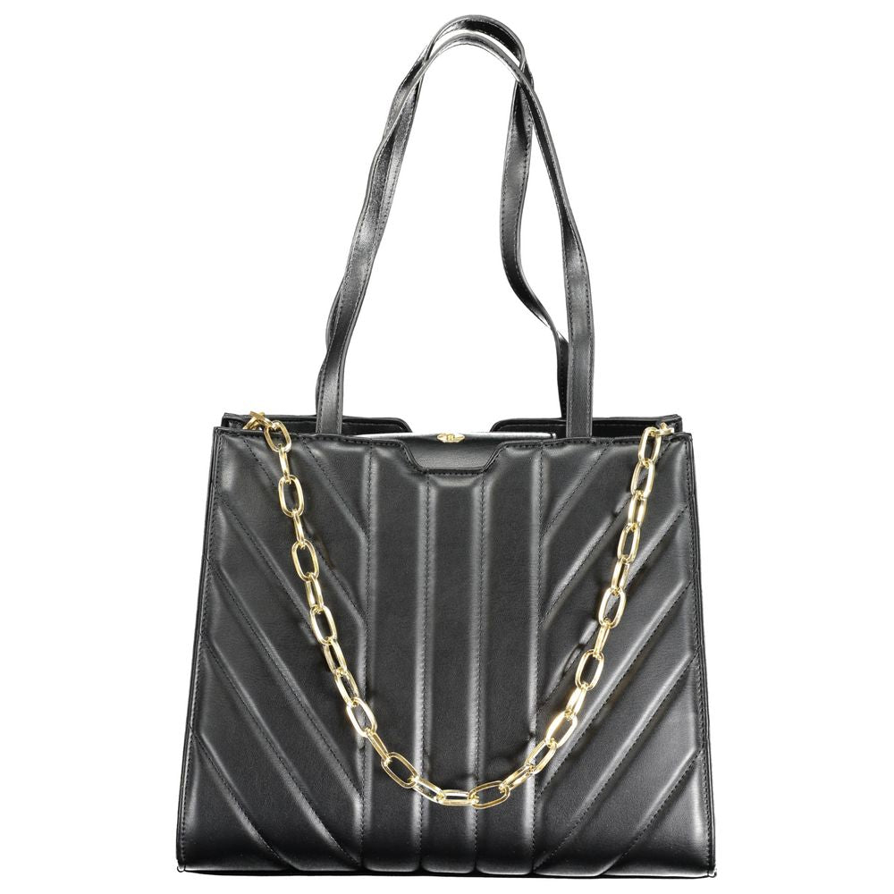 Mario Valentino Nero Polyurethane Women Handbag - ClickThatClicks 