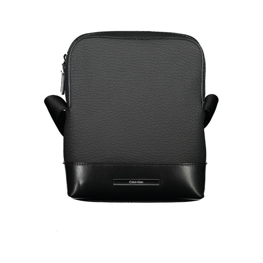 Calvin Klein Sleek Black Shoulder Bag with Contrasting Details - ClickThatClicks 