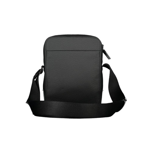 Calvin Klein Sleek Black Shoulder Bag with Contrasting Details - ClickThatClicks 