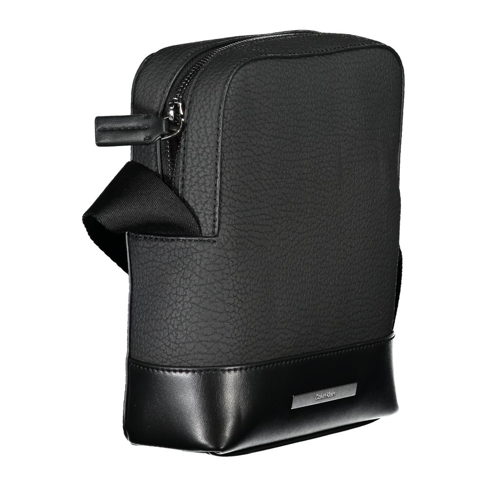 Calvin Klein Sleek Black Shoulder Bag with Contrasting Details - ClickThatClicks 