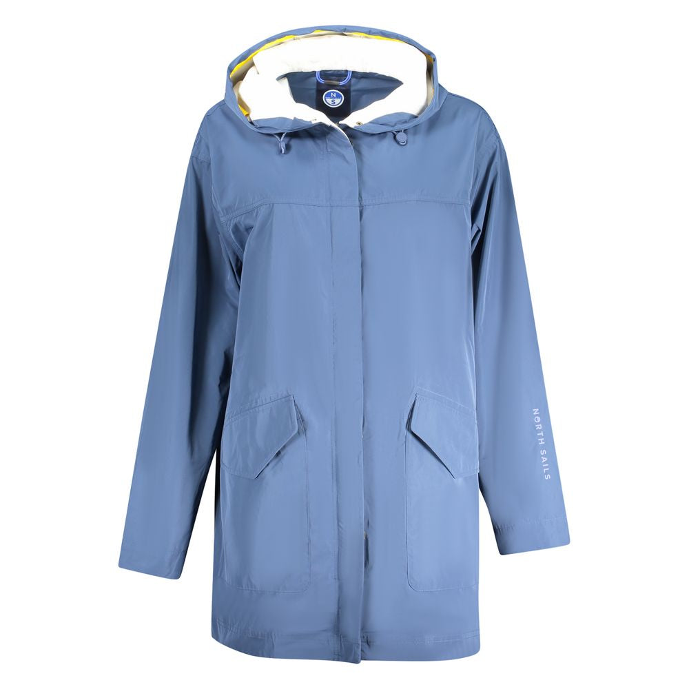 North Sails Blu Polyester Women's Parka - ClickThatClicks 