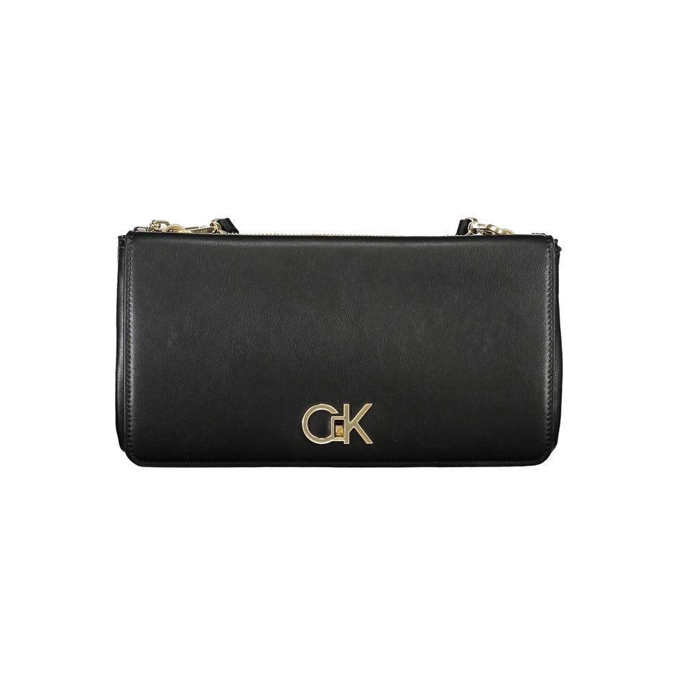Calvin Klein Black Polyester Women Shoulder Bag - ClickThatClicks 