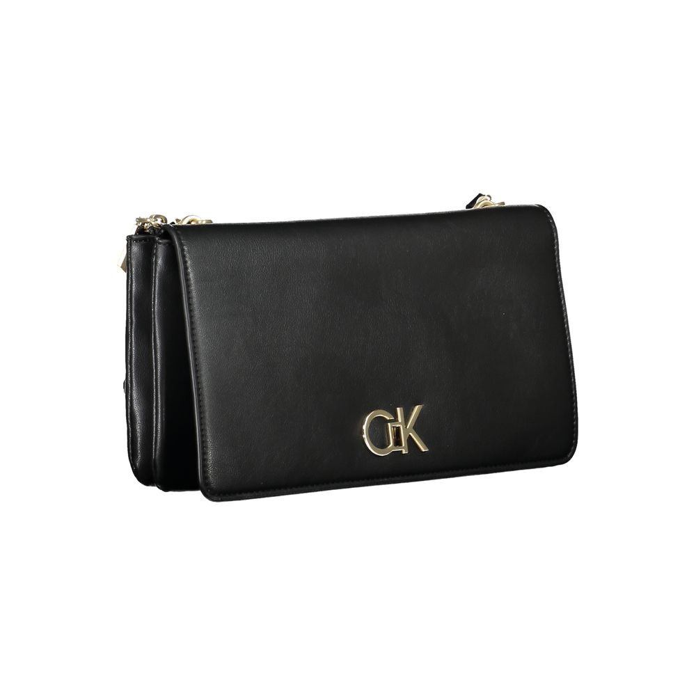 Calvin Klein Black Polyester Women Shoulder Bag - ClickThatClicks 