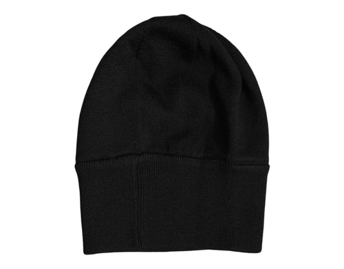 Dolce & Gabbana Black #DGLOVESLONDON Knitted Beanie Hat - ClickThatClicks 