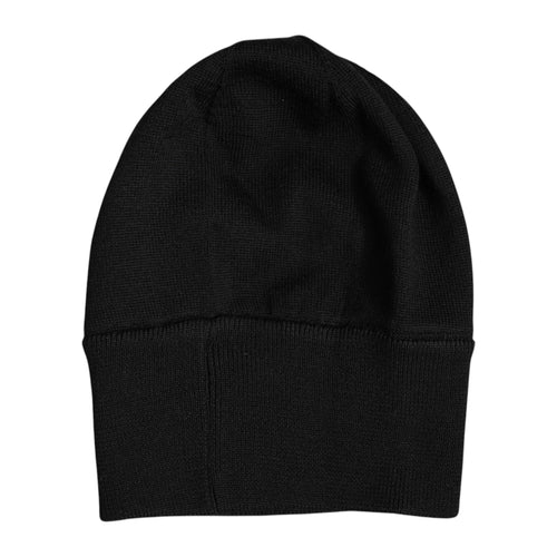 Dolce & Gabbana Black #DGLOVESLONDON Knitted Beanie Hat - ClickThatClicks 