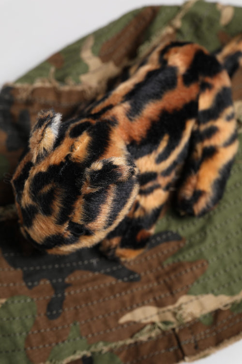Dolce & Gabbana Multicolor Leopard Embellish Wide Brim Bucket Hat - ClickThatClicks 
