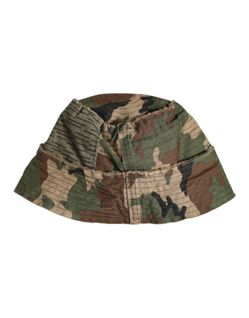 Dolce & Gabbana Multicolor Leopard Embellish Wide Brim Bucket Hat - ClickThatClicks 