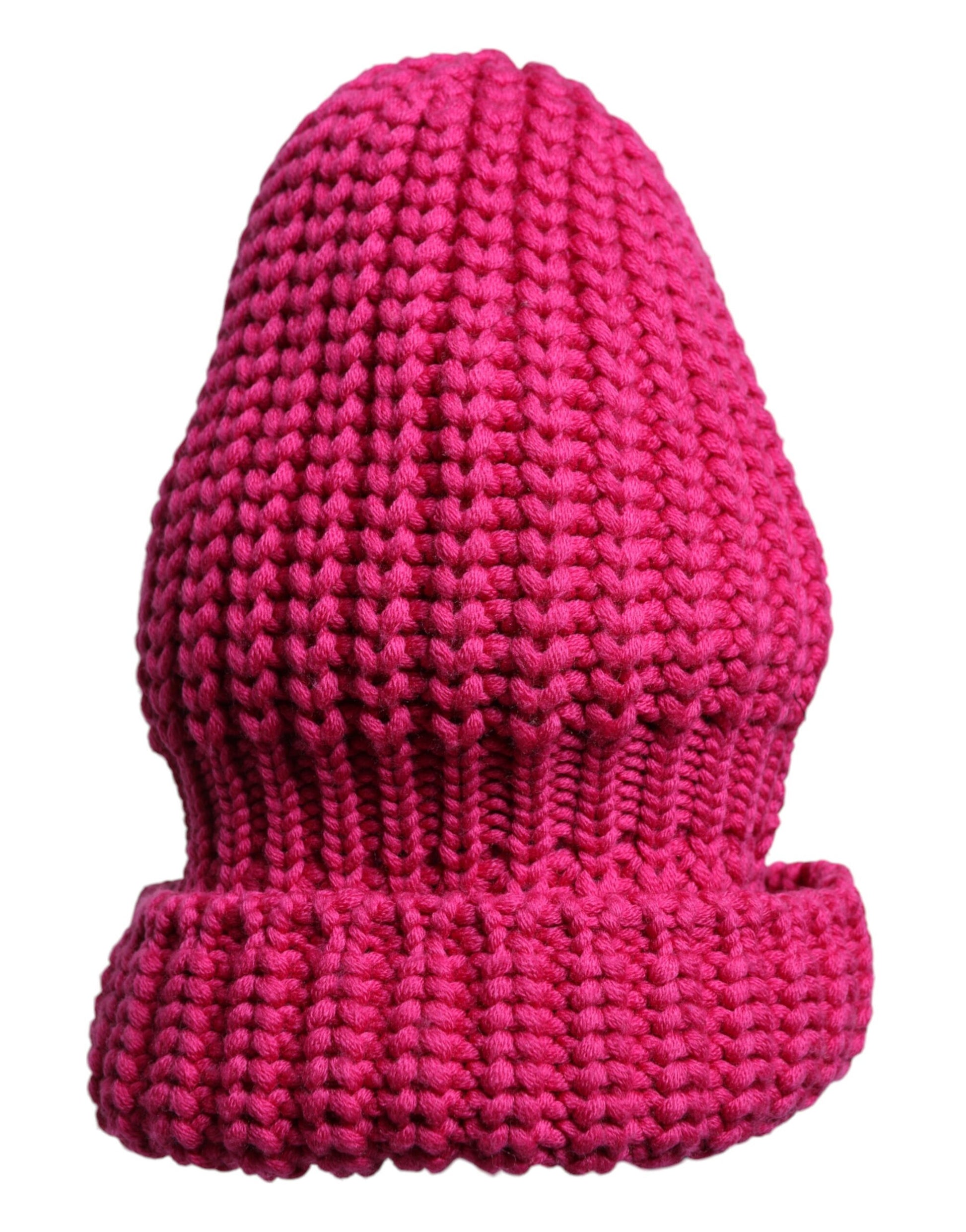 Dolce & Gabbana Pink Solid Wool Knitted Winter Beanie Hat - ClickThatClicks 