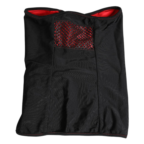Dolce & Gabbana Black Nylon Knitted Neck Warmer Balaclava Scarf - ClickThatClicks 