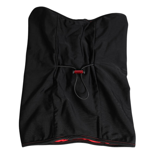 Dolce & Gabbana Black Nylon Knitted Neck Warmer Balaclava Scarf - ClickThatClicks 