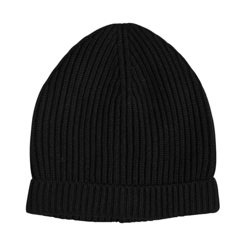 Dolce & Gabbana Black Cashmere Knitted Winter Beanie Hat - ClickThatClicks 