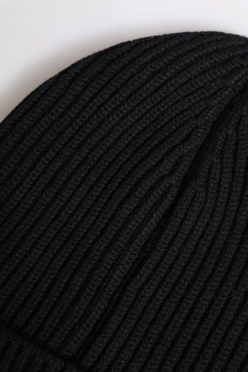 Dolce & Gabbana Black Cashmere Knitted Winter Beanie Hat - ClickThatClicks 