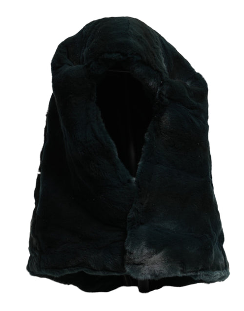 Dolce & Gabbana Black Weasel Fur Womens Beanie Hat - ClickThatClicks 