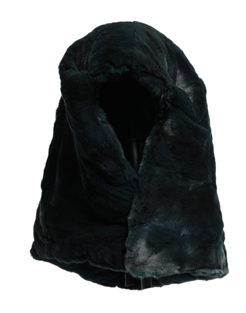 Dolce & Gabbana Black Weasel Fur Womens Beanie Hat - ClickThatClicks 