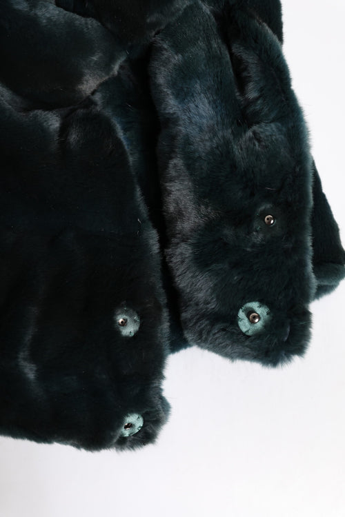 Dolce & Gabbana Black Weasel Fur Womens Beanie Hat - ClickThatClicks 